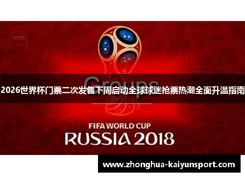 2026世界杯门票二次发售下周启动全球球迷抢票热潮全面升温指南